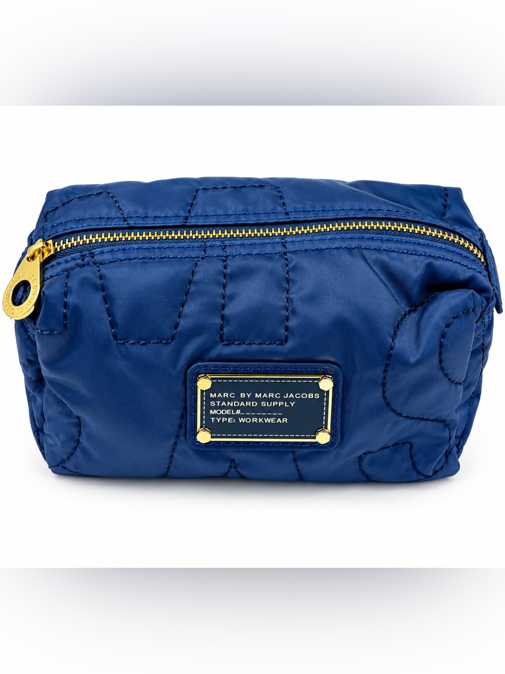 Marc by Marc Jacobs Standard Supply Blue Nylon Cosmetic Bag Pouch